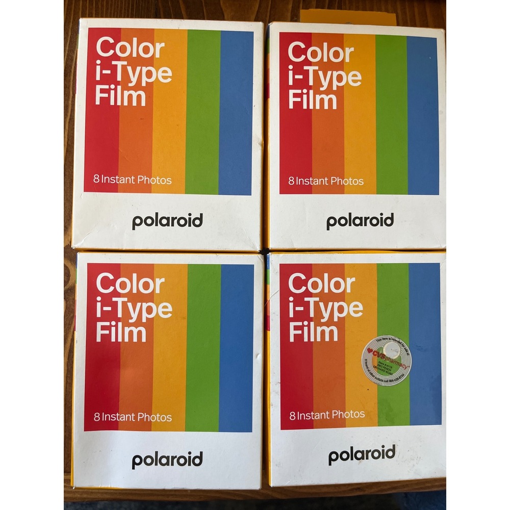 4 Packs POLAROID of 8 exp. Color i-Type Instant Film (32 Exposures Total) New